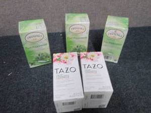 lot 99 image: 3Boxes of Peppermint & 2 Boxes Cham...