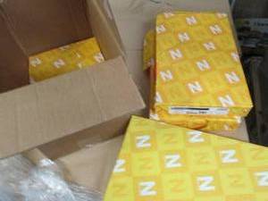 lot 105 image: 3 Reams Nastrobrights Cosmic Orange...