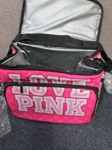 lot 125 image: Love Pink Insulated Lunch Bag...