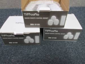 lot 128 image: 3- 3pks Indoor Remote Control Socke...