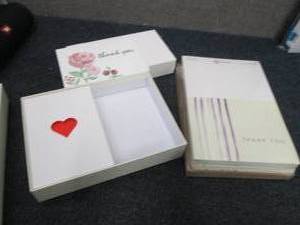 lot 145 image: 2 Pks Assorted Thank You Cards...