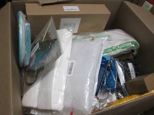 lot 148 image: Box of Assorted Small Overstock Ite...