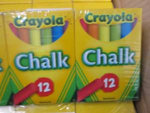 lot 173 image: 36-12pks Crayola Colored Chalk...