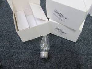 lot 181 image: 3- 6pks 40 W Torpedo Bulbs...