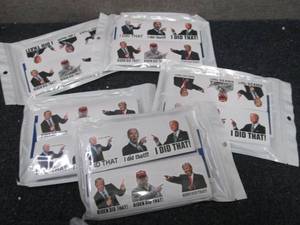 lot 202 image: 5 pks BidenTrump Sticker...
