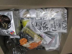lot 208 image: Box of Assorted Small Overstock Ite...