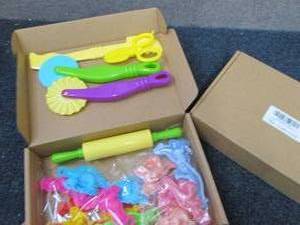 lot 222 image: 2- 17 pc Play Dough Accessories...