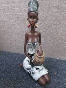 lot 225 image: African Woman Figurine...
