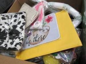 lot 240 image: Box of Assorted Small Overstock Ite...