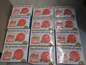 lot 256 image: 12- 100 ct Boxes Kids Protective Ma...