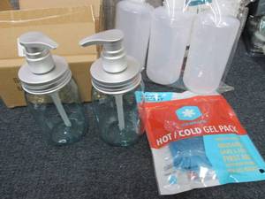 lot 267 image: 2 Soap Dispensers, HotCold Pack, 3...