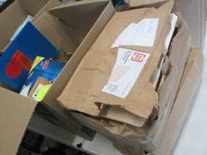 lot 329 image: Box of Assorted Office Supplies...