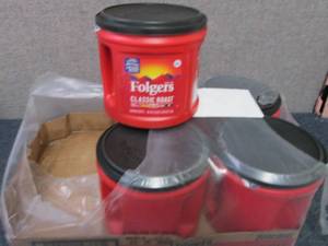 lot 352 image: 5- 25.9 oz Canisters Folgers Classi...