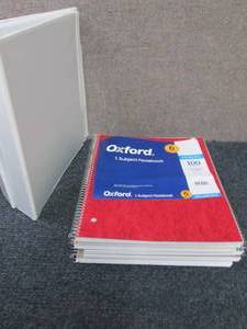 lot 384 image: 6- 100 sheet College Ruled Notebook...