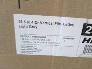 lot 386 image: Hirsh 25412 26.5 inch 4 Drawer Vert...