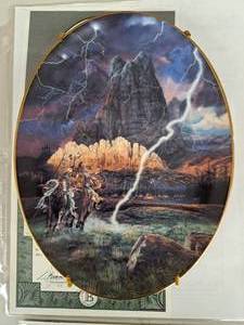 lot 614 image: Summoned Spirits by Julie Kramer Cole Limited Edition Collectors Plate