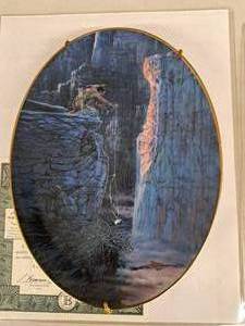 lot 614A image: The Feather by Julie Kramer Cole Limited Edition Collectors Plate