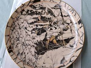 lot 640 image: Where the Buffalo Roam by Diana Casey Limited Edition Collectors Plate