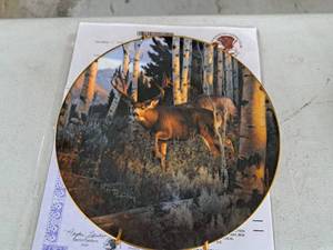lot 650 image: Steppin Out Of The Quakies by Hayden Lambson Limited Edition Collectors Plate