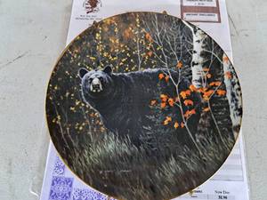 lot 651 image: Autumn Surprise by Robert J. Schmidt Limited Edition Collectors Plate