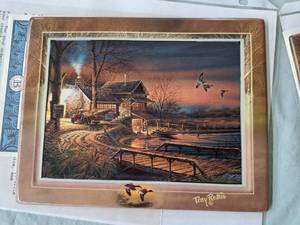 lot 677 image: Hunters Haven by Terry Redlin by x Collectors Limited Edition Collectors Plate