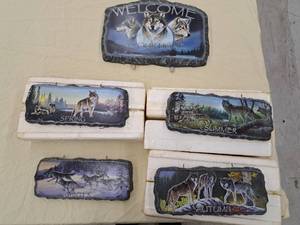 lot 869 image: Lot of (5) Bradford Exchange Welcome to our HomeSpringSummerAutumnWinter by Al Agnew Collectors Plates