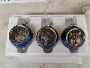 lot 729 image: Lot of (3) Midnight Mystic, Moonglow Mystery, Dream Spirit by Vivi Crandall Collectors Ornaments