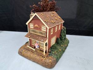 lot 851 image: Hawthorne Village General Store by Terry Redlin Sculpture