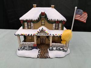 lot 850 image: Hawthorne Village Village Post Office by Thomas Kincade Sculpture