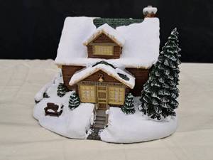 lot 854 image: Hawthorne Village Riverside Restaurant by Terry Redlin Sculpture