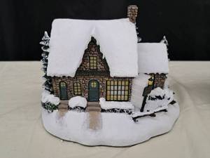 lot 740 image: Hawthorne Village Village Clothier by Thomas Kincade Sculpture