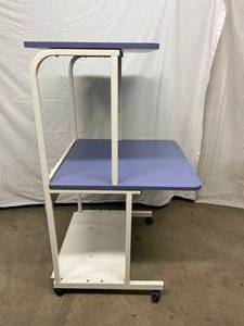 Very Nice Three Tier Mobile Electronics Cart With Power Strip In Back