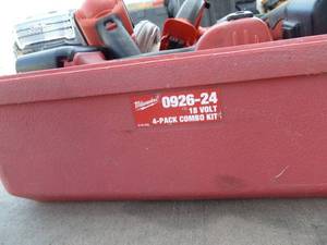 lot 59 image: Milwaukee SawSawzallHammer DrillFlash Light Set# 16