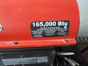 lot 76 image: Ready Heat 165,000 BTU Heater