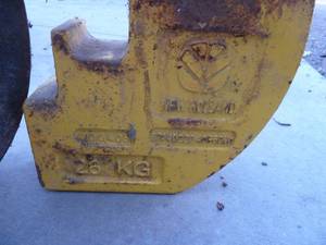 lot 43 image: New Holland Weight Set