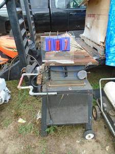 Assorted cast iron saws & tools. One money. As shown.