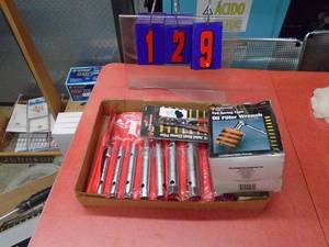 Flat of misc tools. As shown