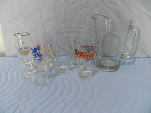 lot 31 image: Beer Pitcher & Glasses