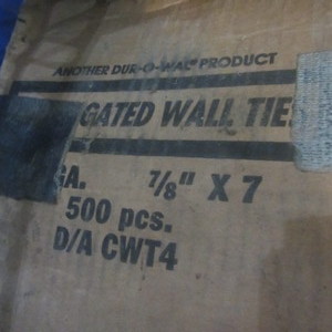 lot 55 image: Corrugated Wall Ties