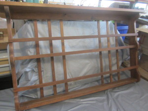 lot 49 image: Wood Plate Shelf