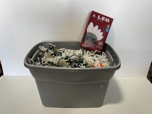 lot 27 image: Large Tote of Christmas Lights