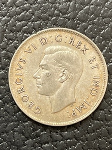 1944 George VI Half Dollar 80% Silver