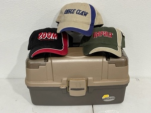 Tackle Box, Tackle, and Hats NEW