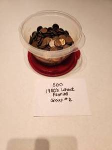 Wheat Pennies From 1950s (500 Count) Group 2