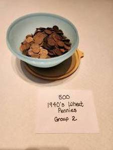Wheat Pennies From 1940s (500 Count) Group 2