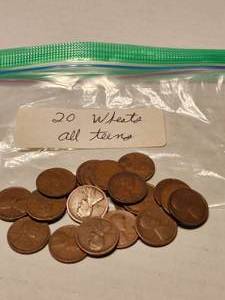 Wheat Pennies From 1910s (20 Count) Group 1