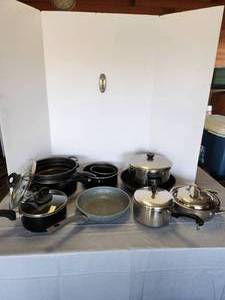 Set of Pots and Pan, Plus Many Extras (Bialetti Included)