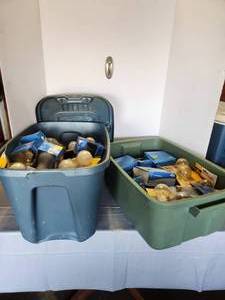2 Bins of Assorted Light Bulbs