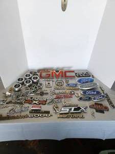 Large Assortment of Automobile Emblems