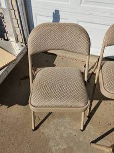 4 Padded Folding Chairs